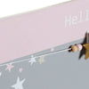 Fotoram med klämmor DKD Home Decor Hello Lovely Trä MDF Stjärnor 40 x 1 x 24 cm