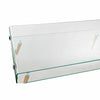 Sidobord DKD Home Decor Transparent Glas bokträ (110 x 55.3 x 45 cm)