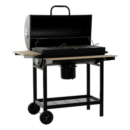 Kolgrill med lock och hjul DKD Home Decor RC-177307 108 x 71 x 103 cm Trä Stål