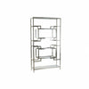 Bokhylla DKD Home Decor Silvrig Metall Glas Stål 100 x 29 x 180,5 cm