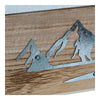 Uppsättning med Dekorativa Lådor DKD Home Decor 8424001775835 Metall Trä Brun Vit 24 x 24 x 7,5 cm Trä MDF (2 antal)