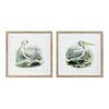 Tavla DKD Home Decor Pelican Fågel 60 x 2 x 60 cm (2 antal)