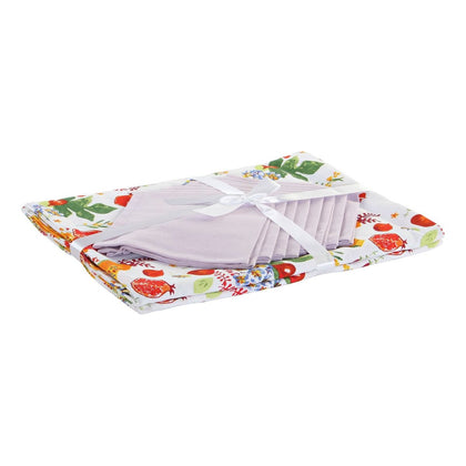 Dukar och servetter DKD Home Decor LC-179877 Papaya 150 x 250 x 0,5 cm Multicolour (9 pcs)