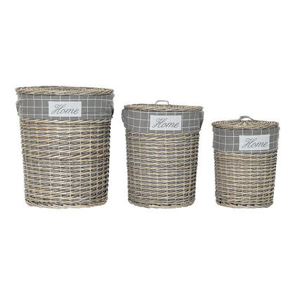 Tvättkorg DKD Home Decor (3 pcs)