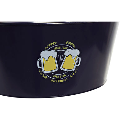 Kub DKD Home Decor Cold Beer Gul Trä Metall Marinblå (51 x 30 x 18.5 cm)