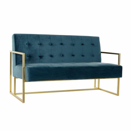 Soffa DKD Home Decor 8424001802340 Blå Gyllene Metall Modern 128 x 70 x 76 cm