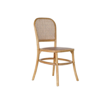 Matsalsstol DKD Home Decor Rattan Björk (44 x 49 x 87 cm)