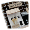 Låda för örtte DKD Home Decor Life is Good Metall Trä MDF (16 x 16 x 9 cm)