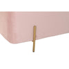 Sittpall DKD Home Decor   Rosa Gyllene Metall 110 x 44 x 44 cm