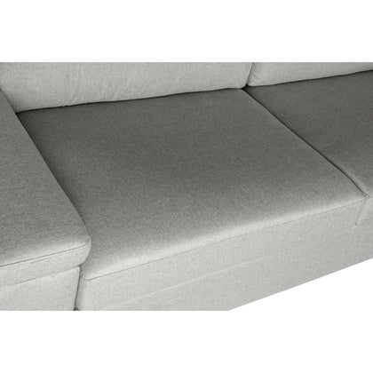 Soffa DKD Home Decor Polyester linne Loft Mörkgrå (210 x 84 x 84 cm)