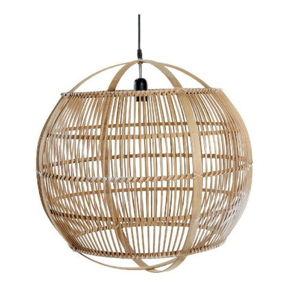 Taklampa DKD Home Decor 55,5 x 55,5 x 55 cm Naturell Bambu 220 V 50 W