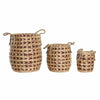 Korg - set DKD Home Decor Ljusbrun Mörkbrun 38 x 38 x 48 cm Boho