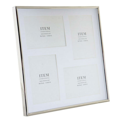 Fotoram DKD Home Decor Silvrig Metall Glas Plast Traditionell 29 x 2 x 29 cm