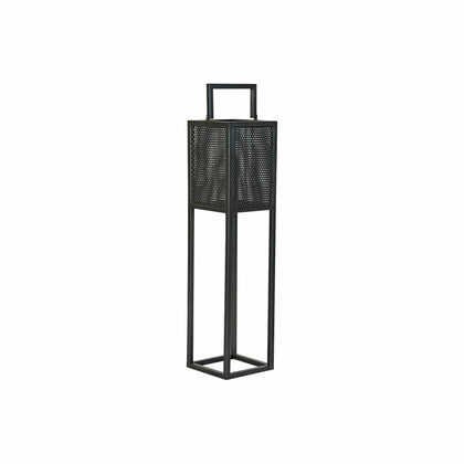 Ljusstakar DKD Home Decor Svart Metall Glas (20 x 20 x 82 cm)