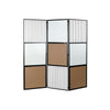 Skärm DKD Home Decor Metall Bambu Glas (180 x 1.8 x 180 cm)