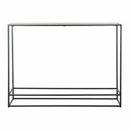 Konsol DKD Home Decor 110 x 25 x 84 cm Svart Gyllene Aluminium Plast