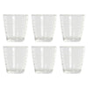 Glasset DKD Home Decor Multicolour Transparent Glas Plast 250 ml (6 pcs)