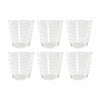 Glasset DKD Home Decor Multicolour Transparent Glas Plast 300 ml (6 pcs)