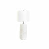 Bordslampa DKD Home Decor Vit Polyester Metall Marmor 220 V 50 W (33 x 33 x 65 cm)