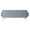 Soffa DKD Home Decor 200 x 85 x 80 cm Metall Sammet Himmelsblå Plast Modern