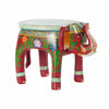 Sidobord DKD Home Decor Brun Multicolour Akryl Mangoträ Elefant (45 x 34 x 34 cm)