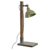 Bordslampa DKD Home Decor Metall Trä (30 x 16 x 63 cm)