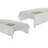 Dukar och servetter DKD Home Decor Vit Beige 150 x 150 x 0,5 cm (2 antal)