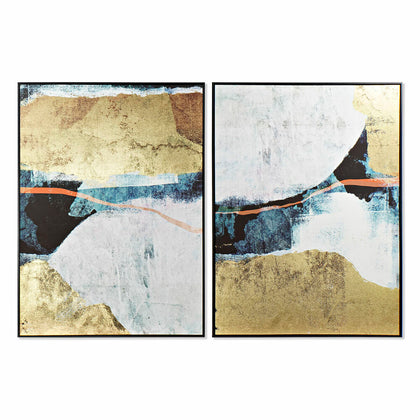 Tavla DKD Home Decor 103,5 x 4,5 x 143 cm Abstrakt (2 antal)