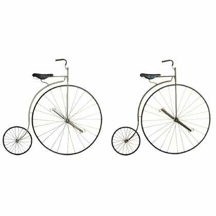 Väggdekoration DKD Home Decor 100 x 95 x 4,5 cm Svart Cykel Vintage (2 antal)