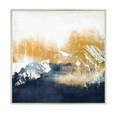 Tavla DKD Home Decor Abstrakt 80 x 3 x 80 cm Modern (2 antal)