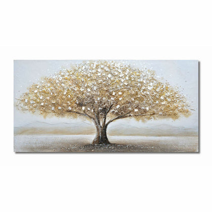 Tavla DKD Home Decor 100 x 3 x 50 cm Träd Traditionell (2 antal)