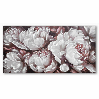 Tavla DKD Home Decor 120 x 3 x 60 cm Virágok Romantisk (2 antal)