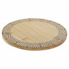 Bordsunderlägg DKD Home Decor Svart Naturell Bambu 20 x 20 x 1 cm