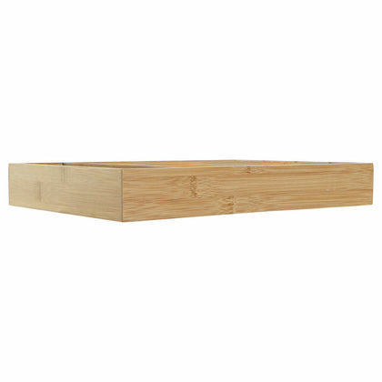 Multifunktionell korg DKD Home Decor Svart Naturell Bambu 25,5 x 35,5 x 5 cm