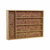 Multifunktionell korg DKD Home Decor Svart Naturell Bambu 25,5 x 35,5 x 5 cm