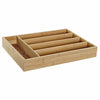 Multifunktionell korg DKD Home Decor Svart Naturell Bambu 25,5 x 35,5 x 5 cm