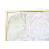 Tavla DKD Home Decor 80 x 4 x 80 cm Virágok Shabby Chic (2 antal)