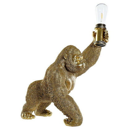 Bordslampa DKD Home Decor Harts 220 V Gyllene 50 W Gorilla (39 x 31.5 x 48 cm)