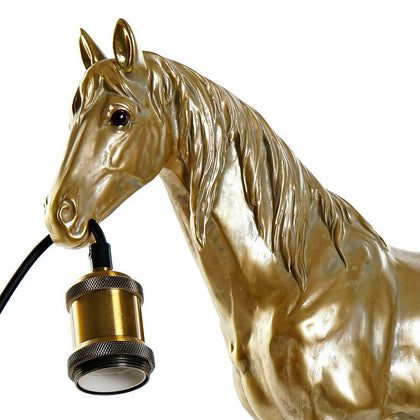 Bordslampa DKD Home Decor Harts 25W 220 V Gyllene Häst (59.5 x 16.5 x 47 cm)