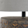 Bordslampa DKD Home Decor Grå Harts Plast 50 W 40 x 40 x 70 cm