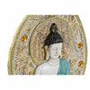 Väggdekoration DKD Home Decor Blå Röd Gyllene Buddha Orientalisk 19,3 x 3,7 x 27,3 cm (3 Delar)