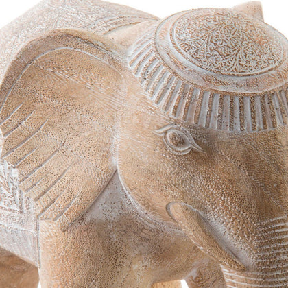 Prydnadsfigur DKD Home Decor Elefant Harts (34.5 x 15.7 x 24.3 cm)