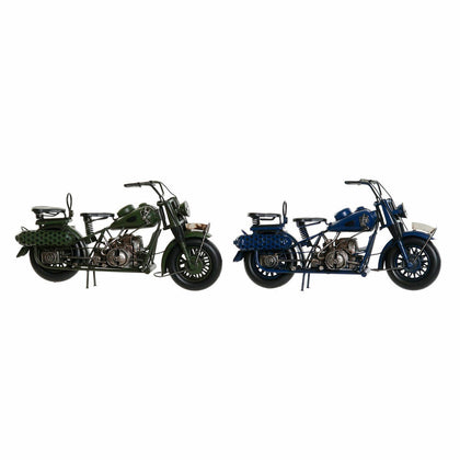 Fordon DKD Home Decor Motorcykel 34 x 12 x 17 cm Vintage (2 antal)