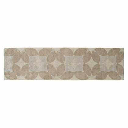 Matta DKD Home Decor Beige Polyester Cirklar (60 x 240 x 0.9 cm)