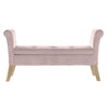 Sittpall DKD Home Decor   Rosa Trä Plast 130 x 44 x 69 cm