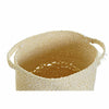 Korg - set DKD Home Decor Beige Naturliga fibrer (34 x 34 x 37 cm)