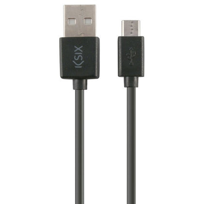 USB-kabel till mikro-USB Contact 1 m Svart