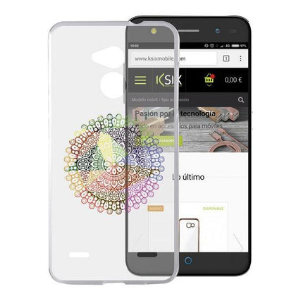 Mobilfodral Zte Blade V7 Flex TPU Transparent Mandala - DETDUVILLLHA.SE