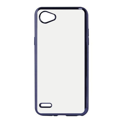 Mobilfodral Lg Q6/q6 Plus Contact Flex Metal TPU Transparent Grå Metallic - DETDUVILLLHA.SE