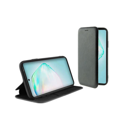 Folio-fodral för mobil Samsung Galaxy A91/S10 Lite KSIX TPU Svart